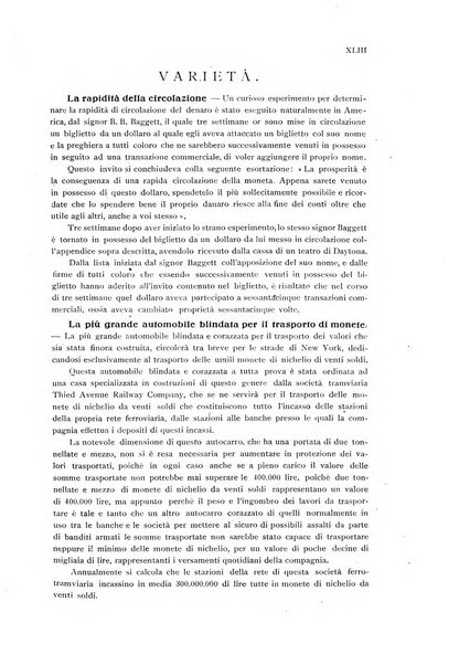 Rassegna numismatica, finanziaria e tecnico-monetaria