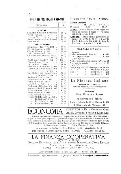 Rassegna numismatica, finanziaria e tecnico-monetaria