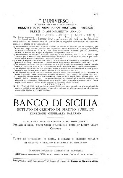 Rassegna numismatica, finanziaria e tecnico-monetaria