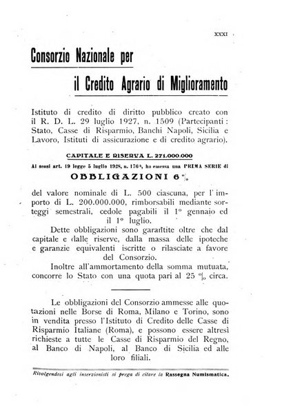 Rassegna numismatica, finanziaria e tecnico-monetaria