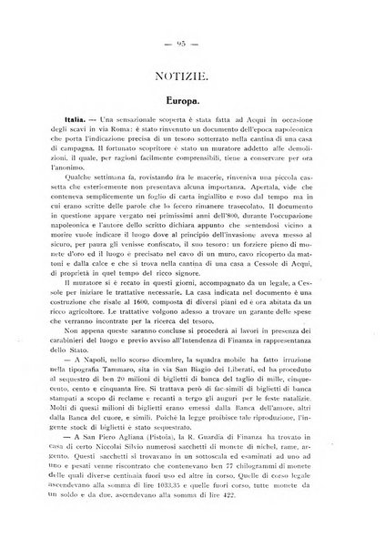 Rassegna numismatica, finanziaria e tecnico-monetaria