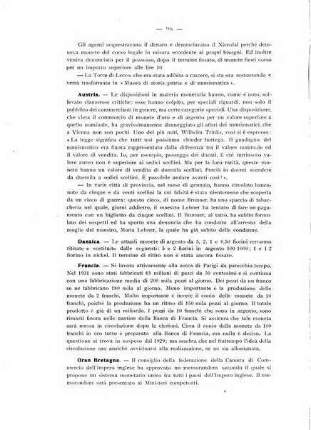 Rassegna numismatica, finanziaria e tecnico-monetaria