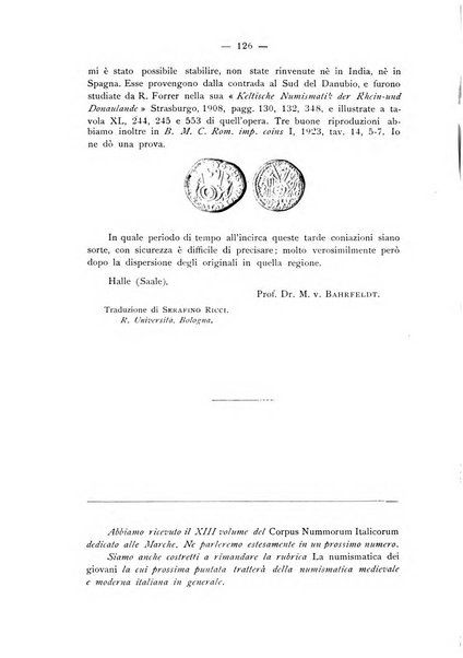 Rassegna numismatica, finanziaria e tecnico-monetaria