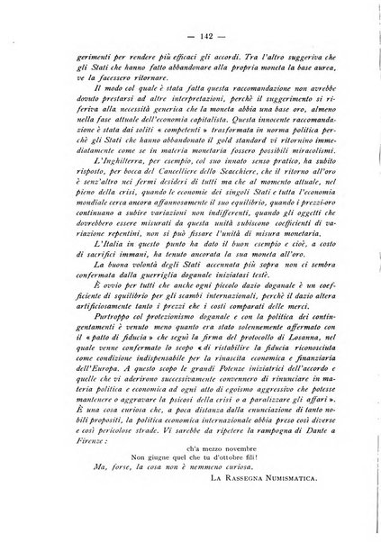 Rassegna numismatica, finanziaria e tecnico-monetaria