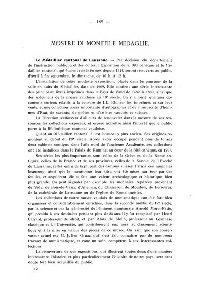 Rassegna numismatica, finanziaria e tecnico-monetaria