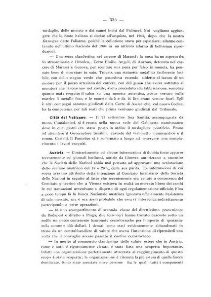 Rassegna numismatica, finanziaria e tecnico-monetaria