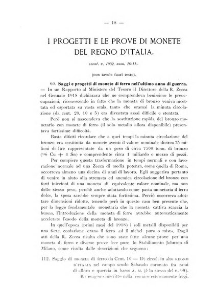 Rassegna numismatica, finanziaria e tecnico-monetaria