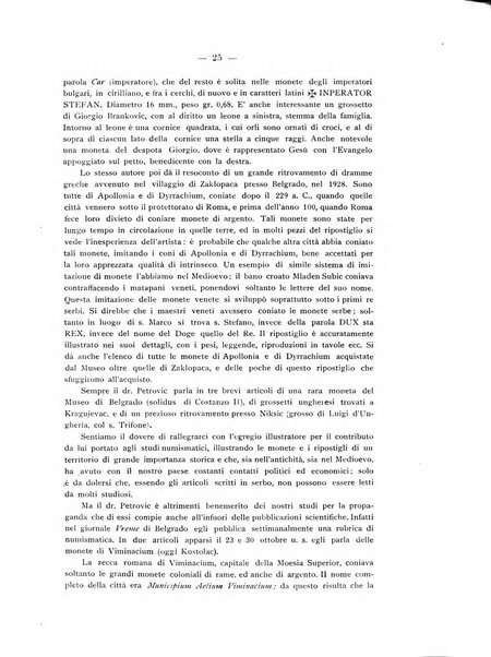 Rassegna numismatica, finanziaria e tecnico-monetaria