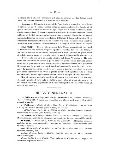 Rassegna numismatica, finanziaria e tecnico-monetaria