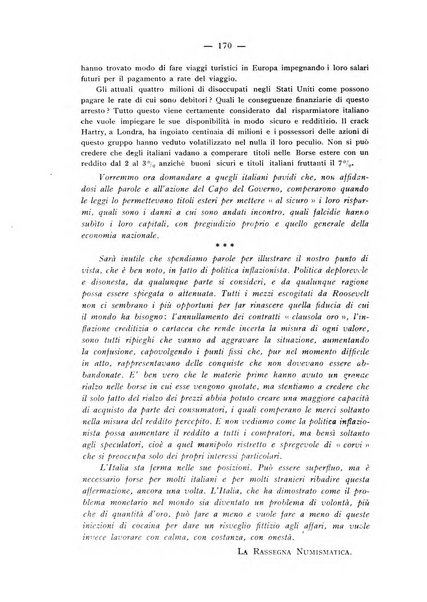 Rassegna numismatica, finanziaria e tecnico-monetaria