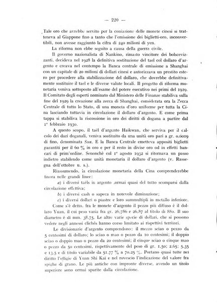 Rassegna numismatica, finanziaria e tecnico-monetaria