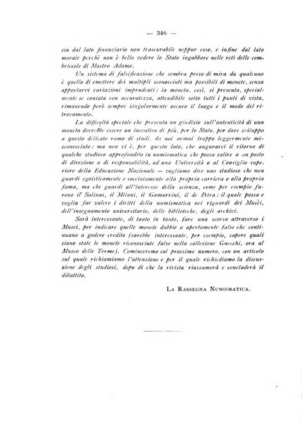 Rassegna numismatica, finanziaria e tecnico-monetaria