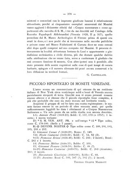 Rassegna numismatica, finanziaria e tecnico-monetaria