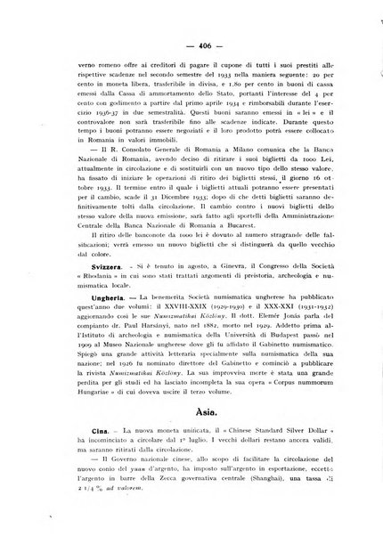 Rassegna numismatica, finanziaria e tecnico-monetaria