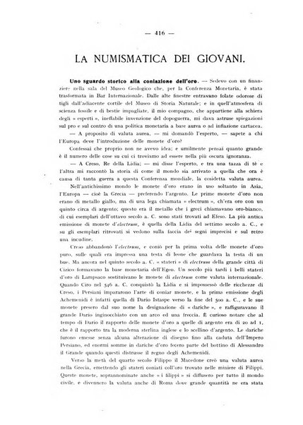 Rassegna numismatica, finanziaria e tecnico-monetaria