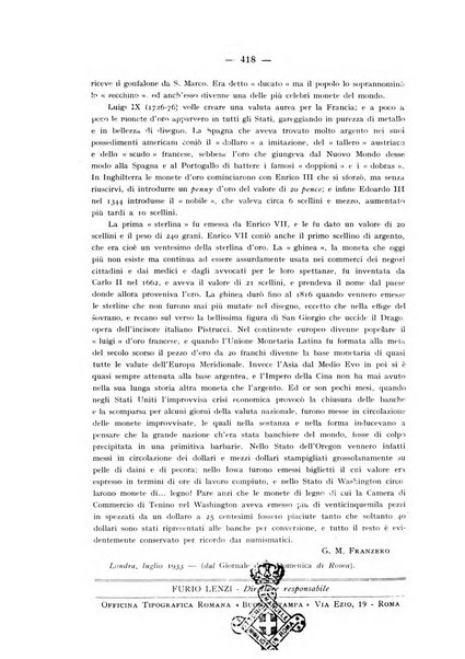 Rassegna numismatica, finanziaria e tecnico-monetaria