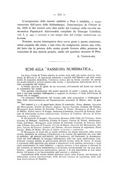 Rassegna numismatica, finanziaria e tecnico-monetaria