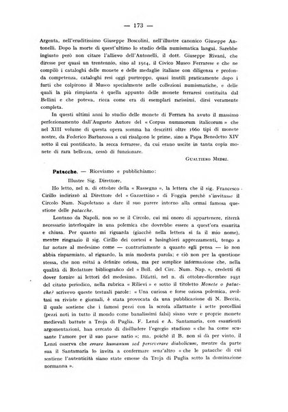 Rassegna numismatica, finanziaria e tecnico-monetaria