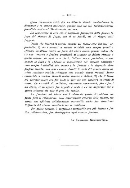 Rassegna numismatica, finanziaria e tecnico-monetaria