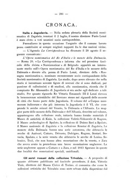 Rassegna numismatica, finanziaria e tecnico-monetaria