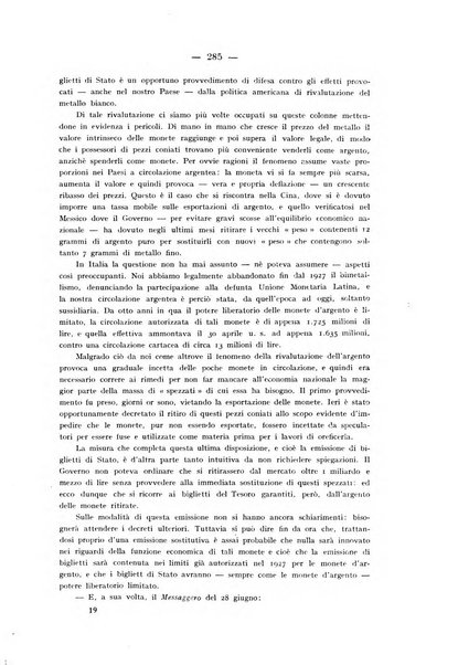 Rassegna numismatica, finanziaria e tecnico-monetaria