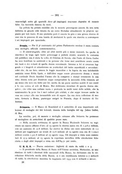 Rassegna numismatica, finanziaria e tecnico-monetaria