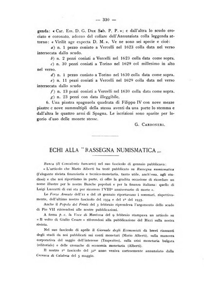 Rassegna numismatica, finanziaria e tecnico-monetaria