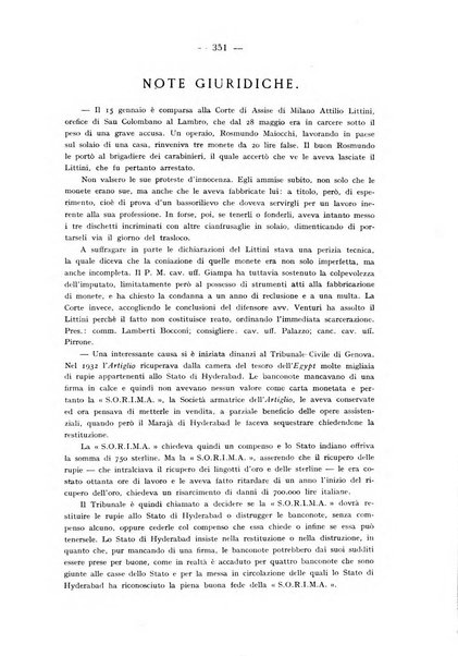 Rassegna numismatica, finanziaria e tecnico-monetaria