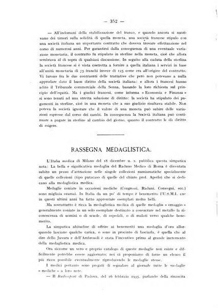 Rassegna numismatica, finanziaria e tecnico-monetaria