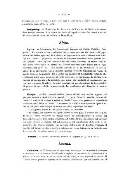 Rassegna numismatica, finanziaria e tecnico-monetaria