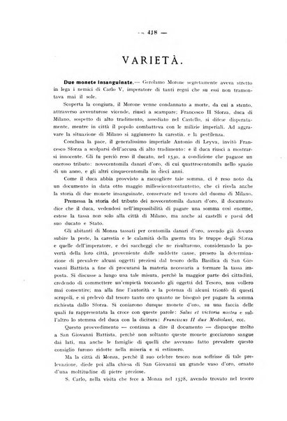 Rassegna numismatica, finanziaria e tecnico-monetaria