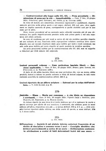 Rassegna penale dizionario di dottrina, giurisprudenza, legislazione