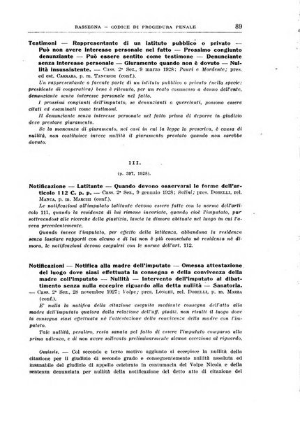 Rassegna penale dizionario di dottrina, giurisprudenza, legislazione