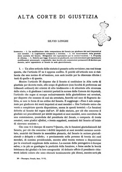 Rassegna penale dizionario di dottrina, giurisprudenza, legislazione