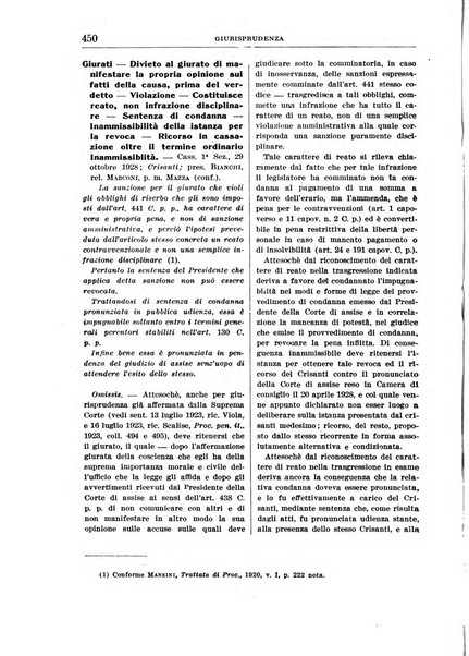 Rassegna penale dizionario di dottrina, giurisprudenza, legislazione