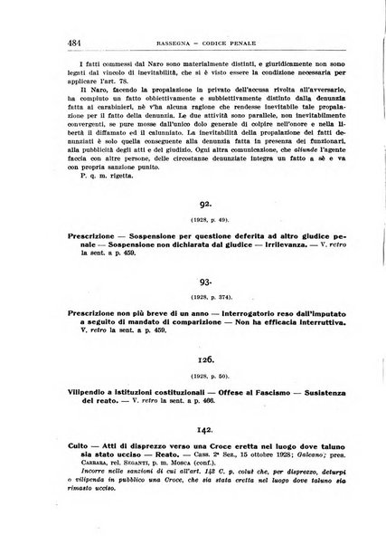 Rassegna penale dizionario di dottrina, giurisprudenza, legislazione