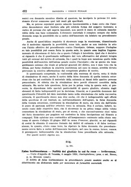 Rassegna penale dizionario di dottrina, giurisprudenza, legislazione