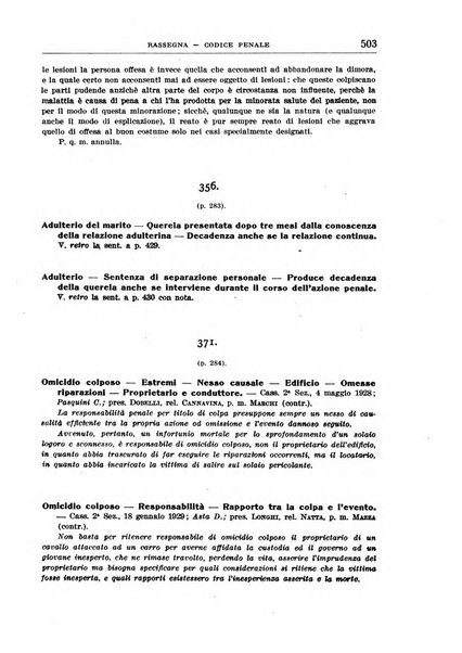 Rassegna penale dizionario di dottrina, giurisprudenza, legislazione