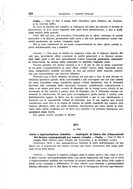 Rassegna penale dizionario di dottrina, giurisprudenza, legislazione