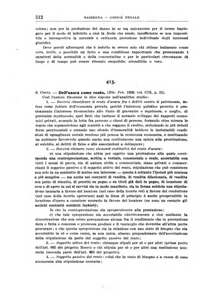 Rassegna penale dizionario di dottrina, giurisprudenza, legislazione