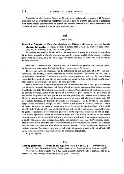 Rassegna penale dizionario di dottrina, giurisprudenza, legislazione