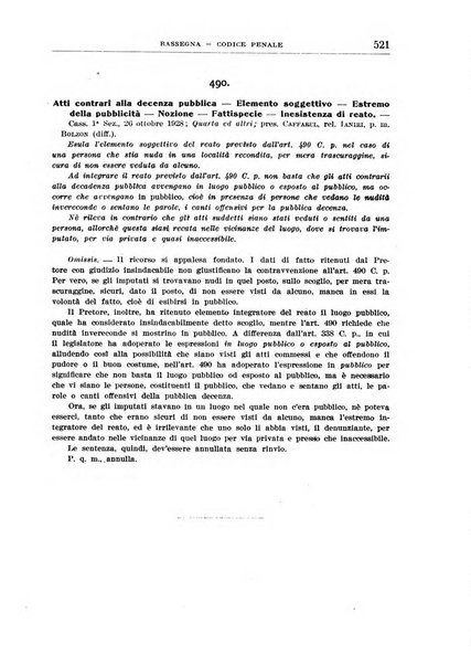 Rassegna penale dizionario di dottrina, giurisprudenza, legislazione