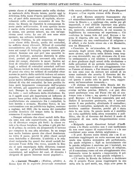 Rassegna quindicinale delle riviste estere