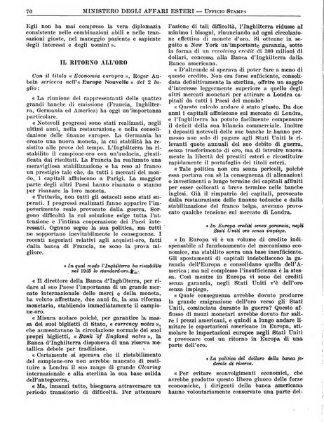 Rassegna quindicinale delle riviste estere