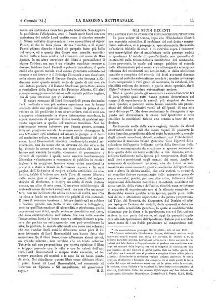 La rassegna settimanale di politica, scienze, lettere ed arti