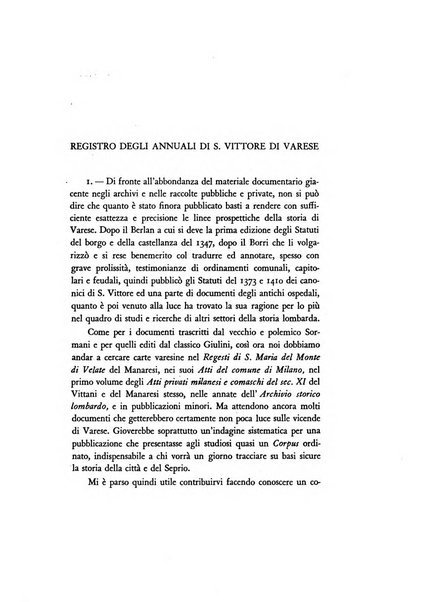 Rassegna storica del Seprio pubblicata a cura delle Sezioni di Varese, Gallarate e Busto Arsizio e del Museo civico di Varese