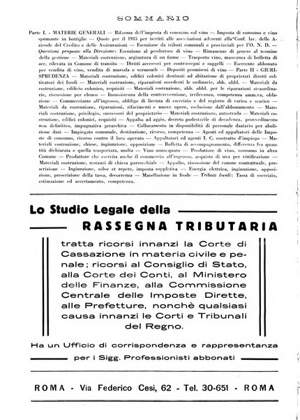 Rassegna tributaria periodico giuridico-finanziario in materia di imposte, di consumo e di tributi locali