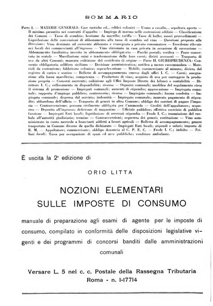 Rassegna tributaria periodico giuridico-finanziario in materia di imposte, di consumo e di tributi locali