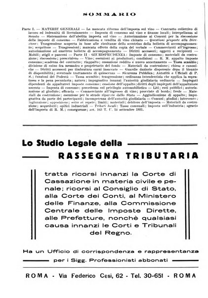 Rassegna tributaria periodico giuridico-finanziario in materia di imposte, di consumo e di tributi locali