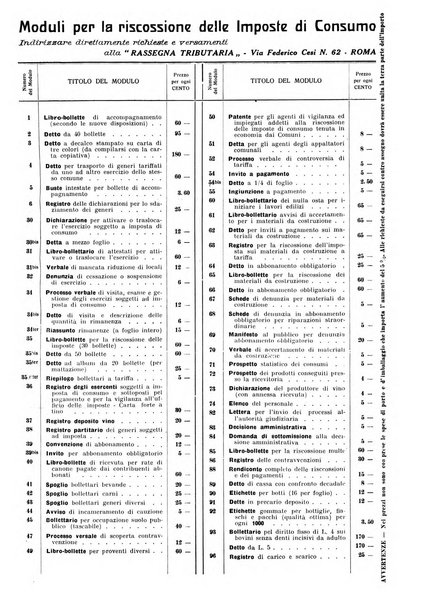 Rassegna tributaria periodico giuridico-finanziario in materia di imposte, di consumo e di tributi locali